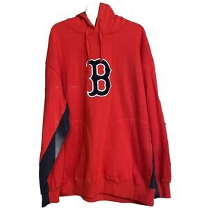 Boston Red Sox Hoodie MLB Majestic Pull‎ Over Sweatshirt Mens XL